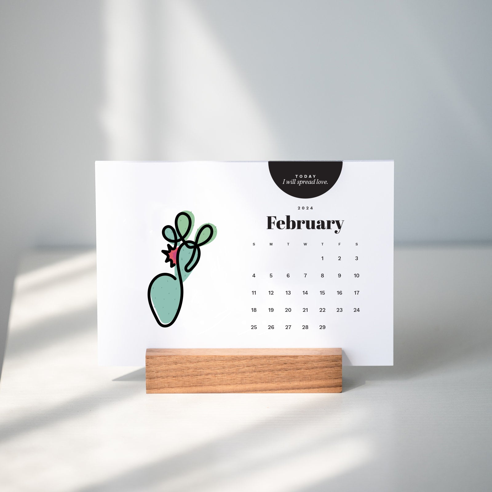 2024 Desk Calendar with Stand – The Happy Apricot