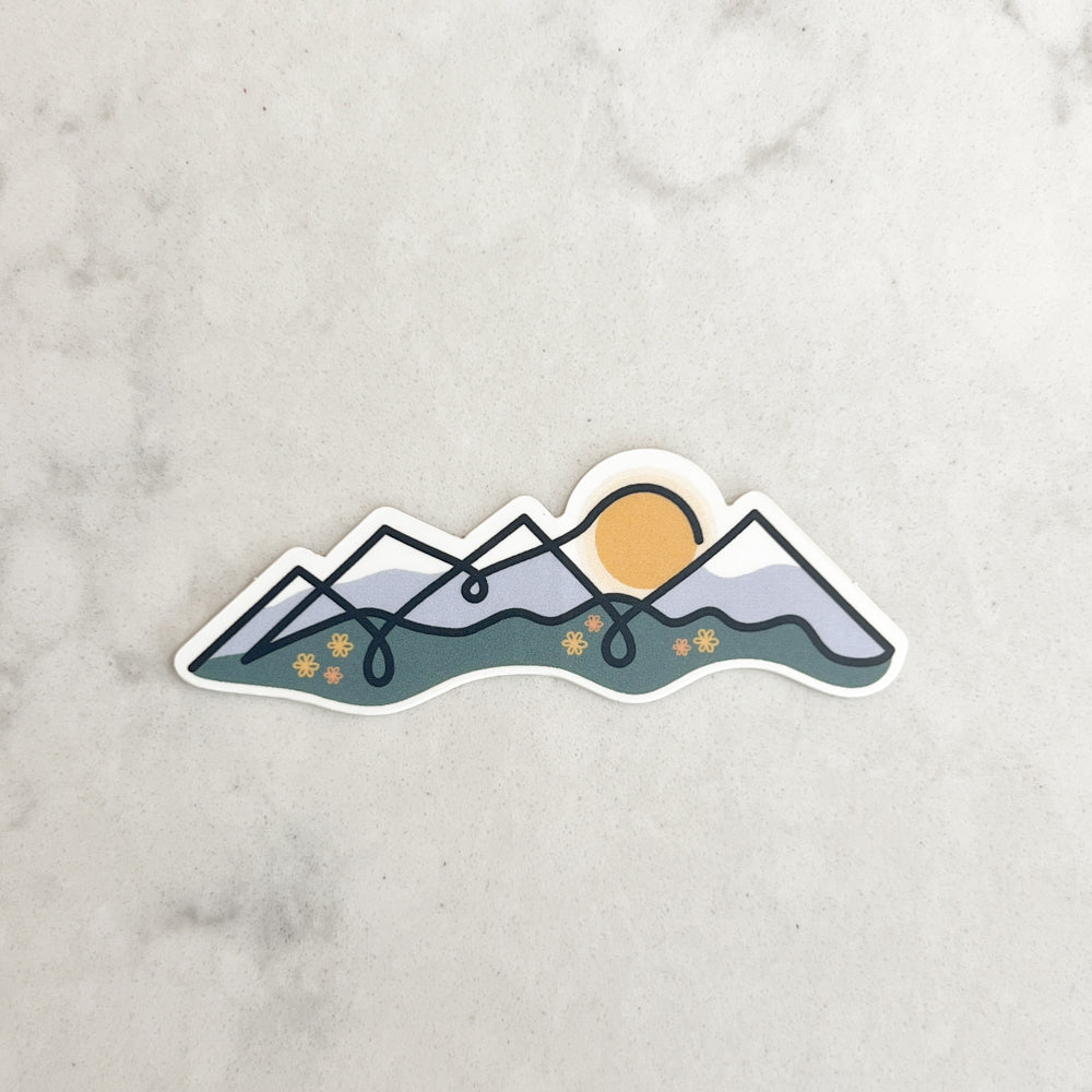 Waterproof Calm Lines Stickers