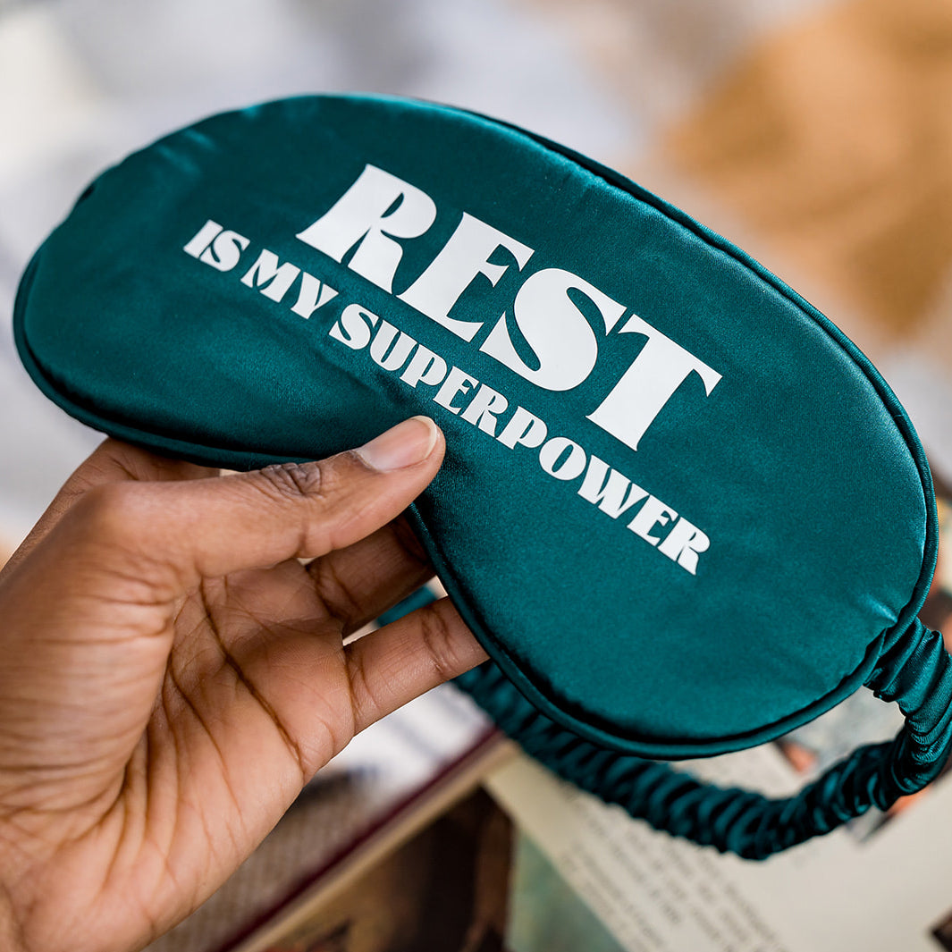 REST is my Superpower Sleep Mask