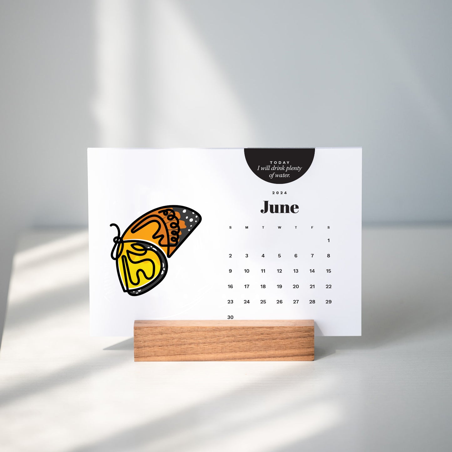 2024 Desk Calendar with Stand – The Happy Apricot