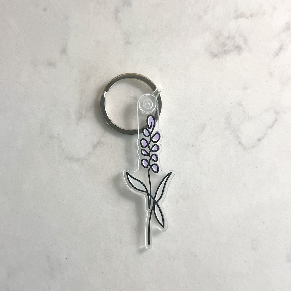 Lavender Keychain
