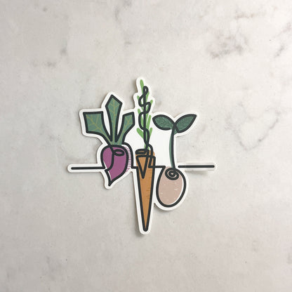 Waterproof Calm Lines Stickers