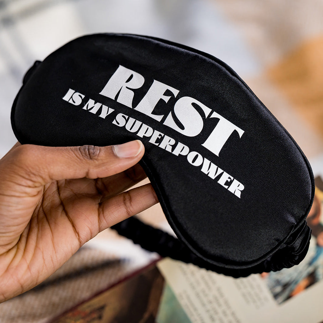 REST is my Superpower Sleep Mask